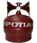 Баллон газовый 5 литров (стальной с вентилем, Крым)